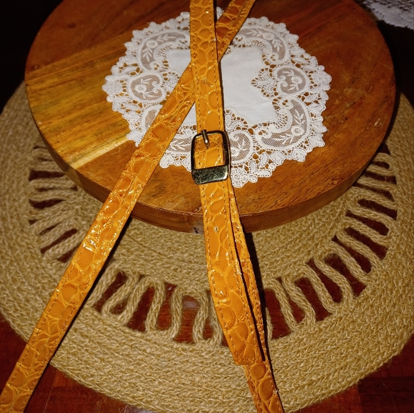 Vintage See Sharp Faux Tortoise Shell Pattern Brown/Mustard Yellow/Tan Purse - Picture 12 of 17